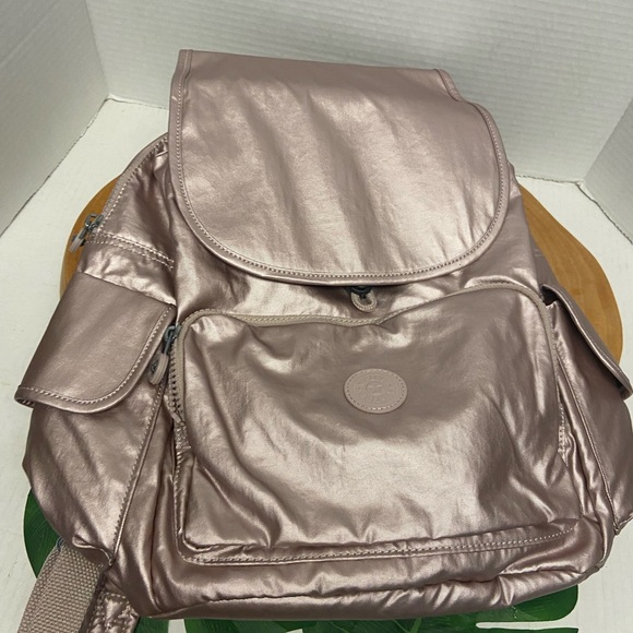 Kipling Soft Metallic Pink Mid Backpack - Picture 5 of 10